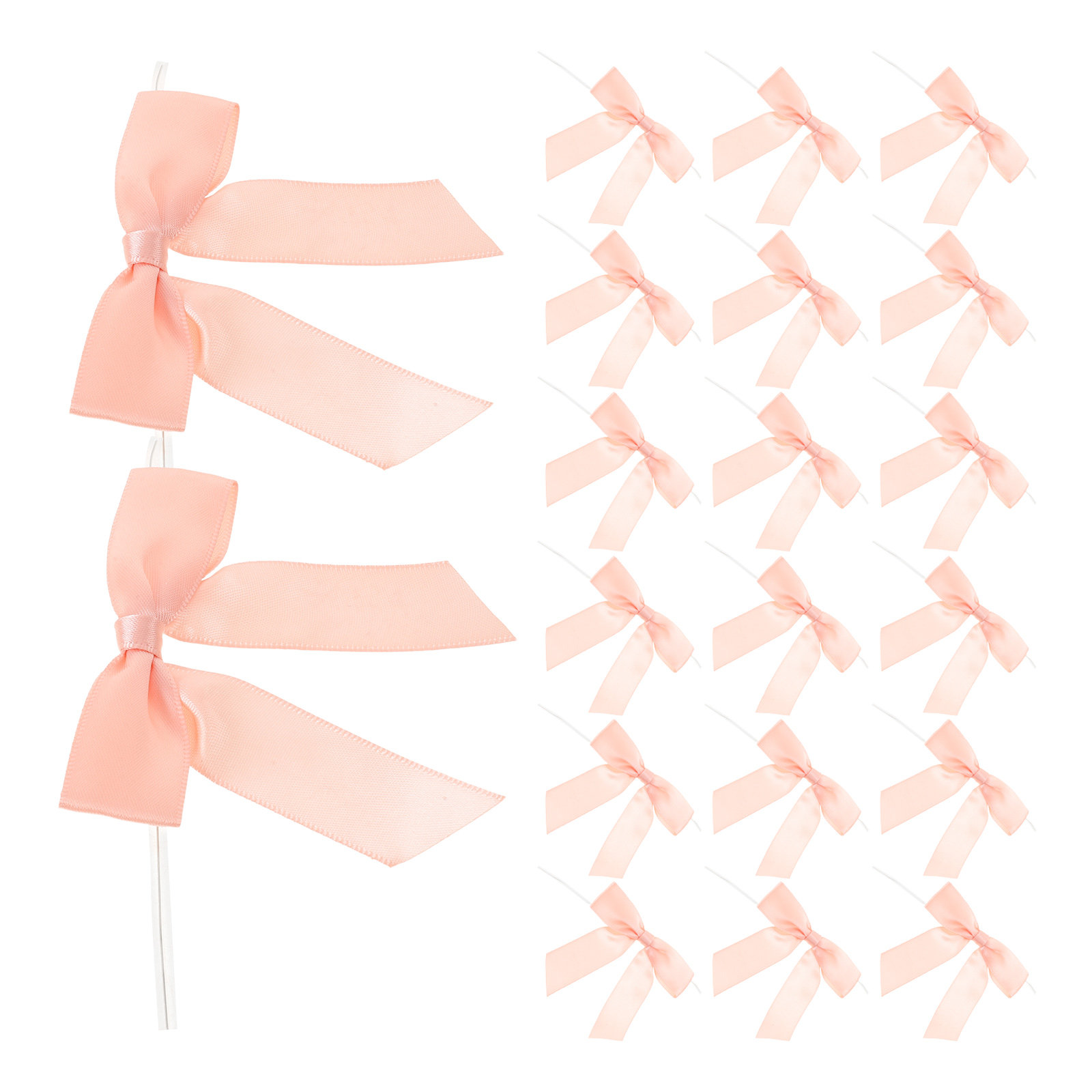 Wedding Supply Decor - 50 buah Pita Satin Dekoratif, Hiasan