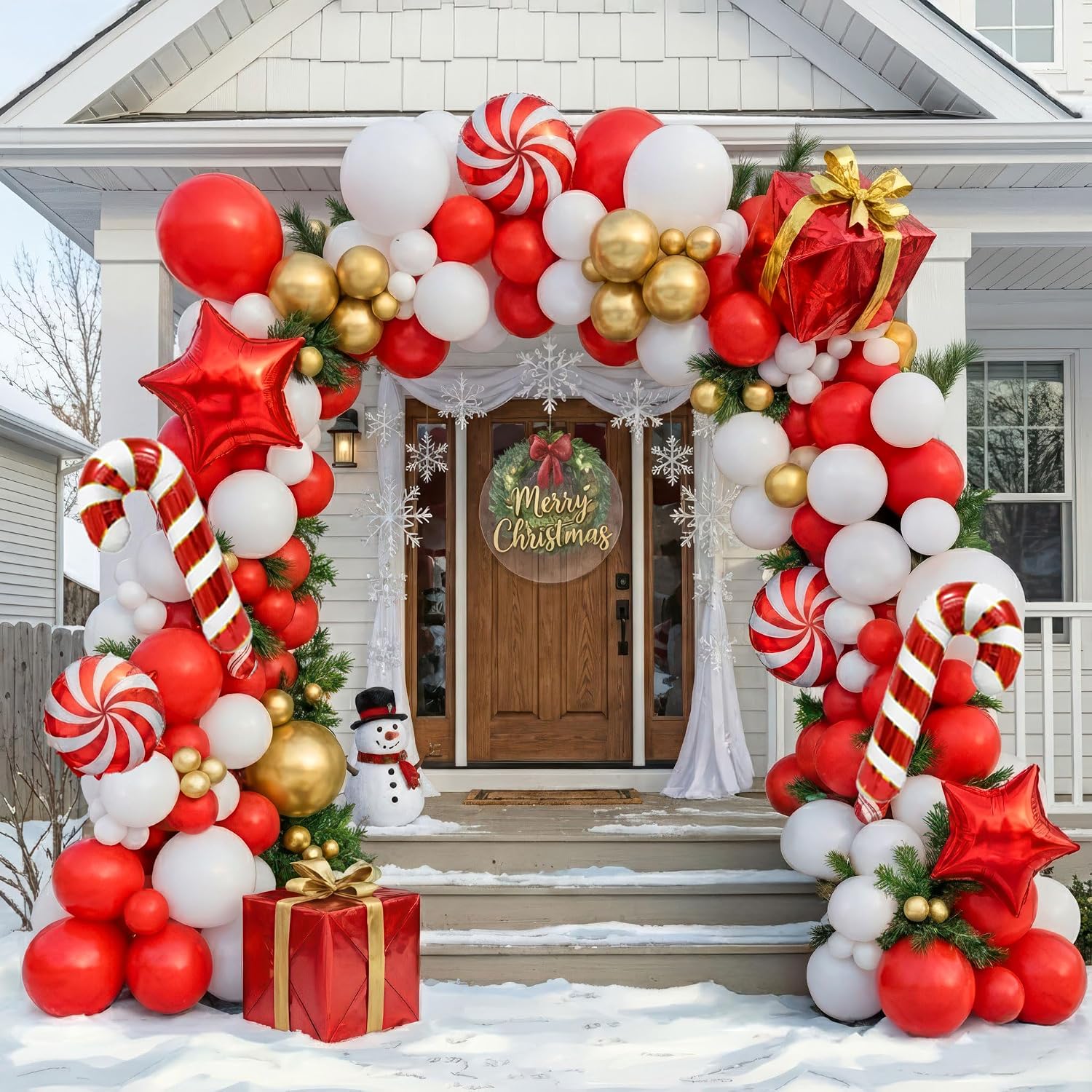 Wedding Balloon Arch - 139 buah Kit Lengkungan Balon Natal,