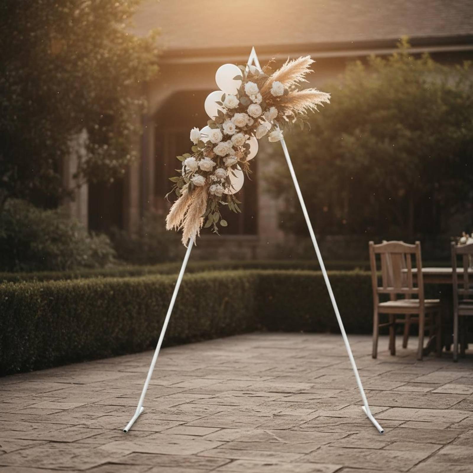 Wedding Balloon Arch - Bingkai Lengkungan Pernikahan Geometris untuk Dekorasi