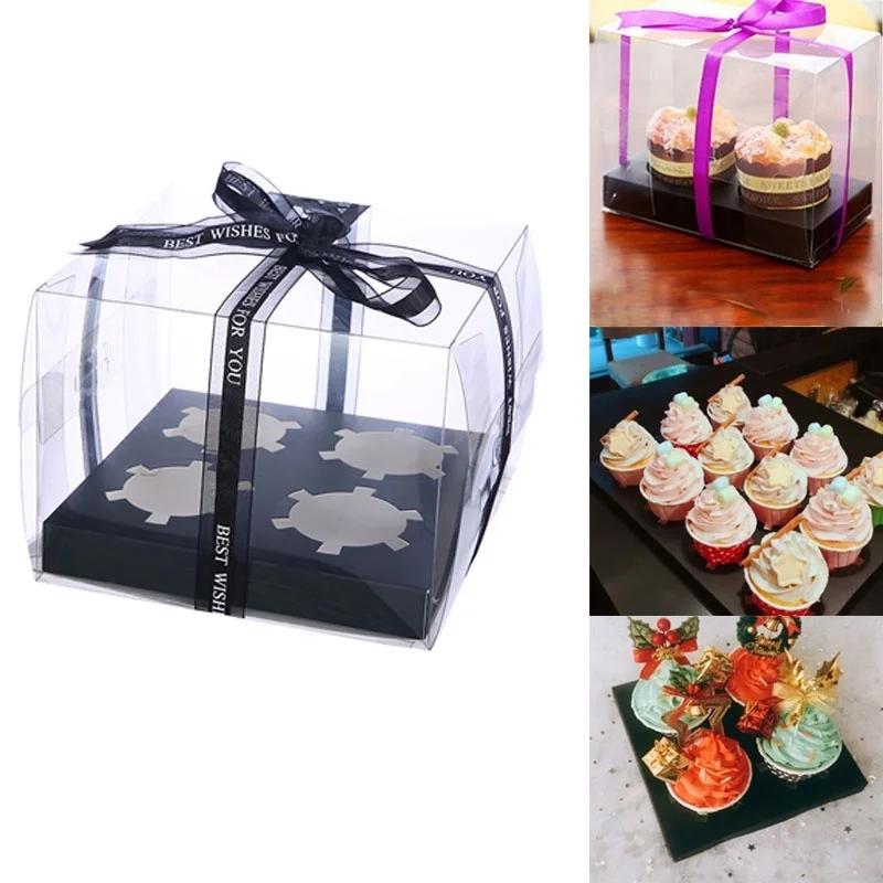 Wedding Cake Supply - Kotak Kemasan Kue PET Transparan 2/4/6/12