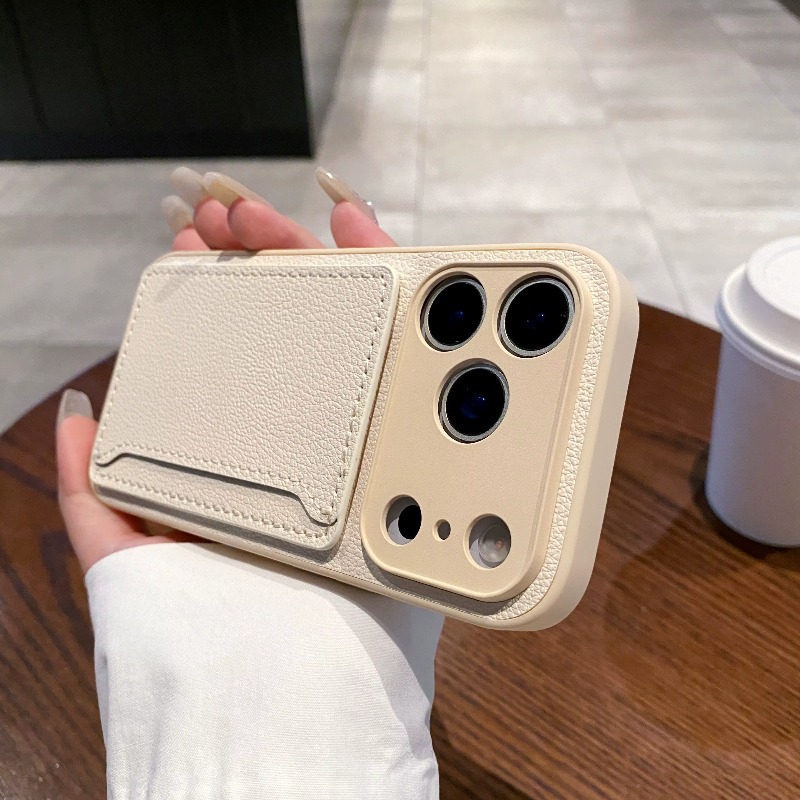 Place Card Holder - Dompet Kulit PU dengan Slot Kartu