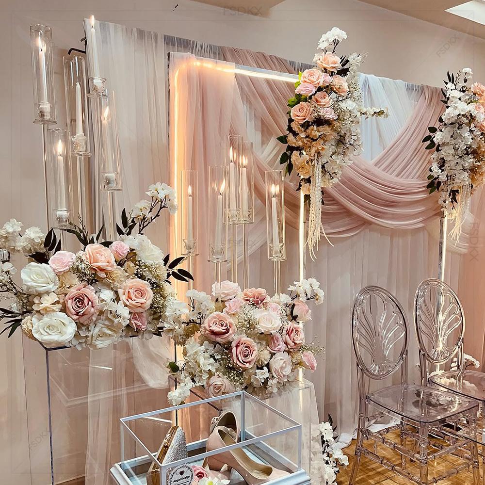 Gorden Latar Belakang Putih Uk - Wedding Backdrop Curtain ulasan dan harga