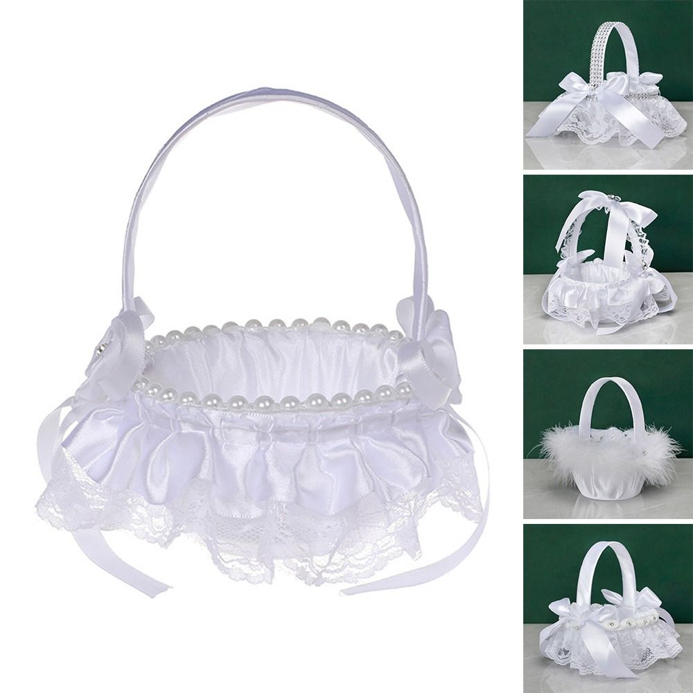 Keranjang Bunga Pernikahan Gay - Flower Girl Basket ulasan dan harga