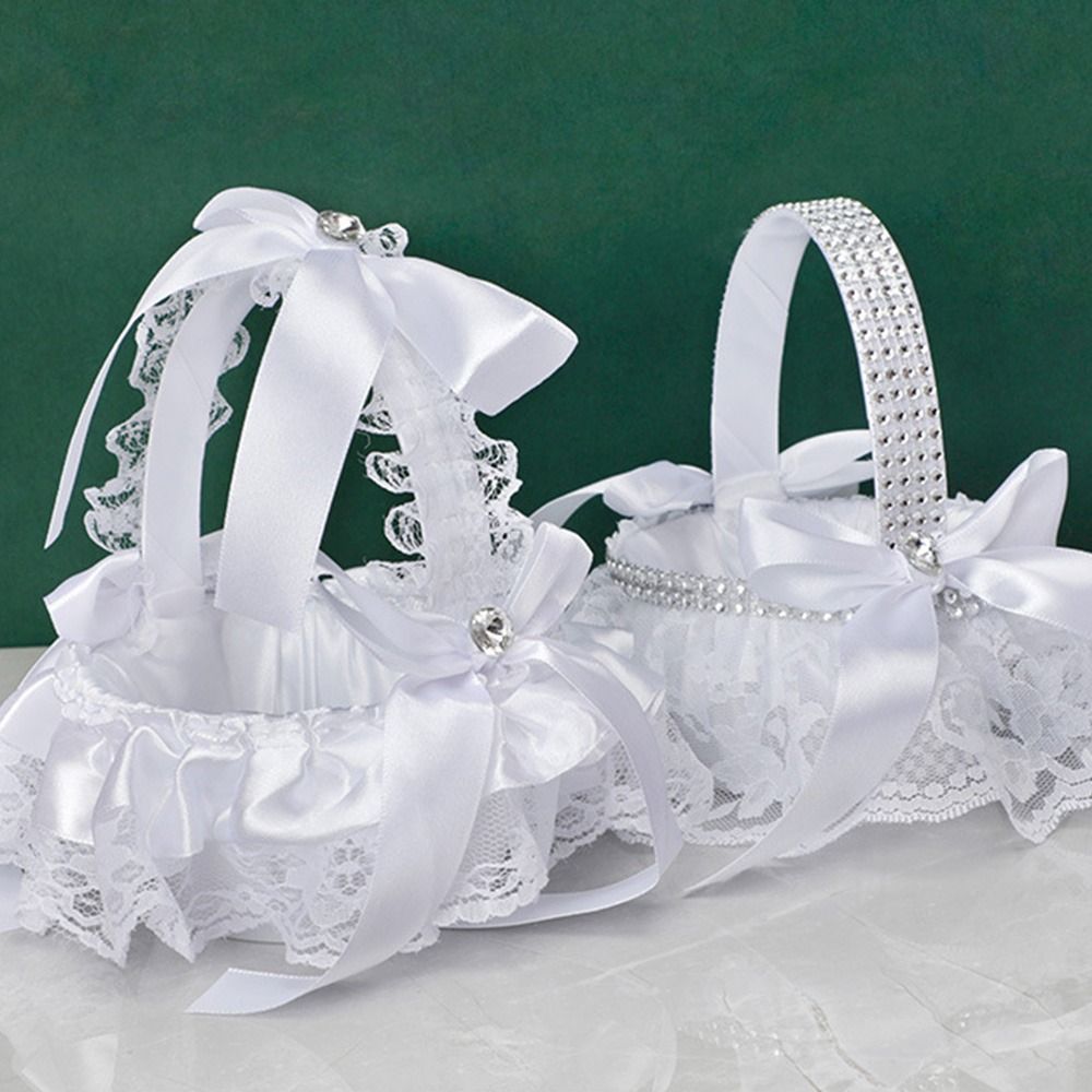 Keranjang Bunga Pernikahan Gay - Flower Girl Basket ulasan dan harga