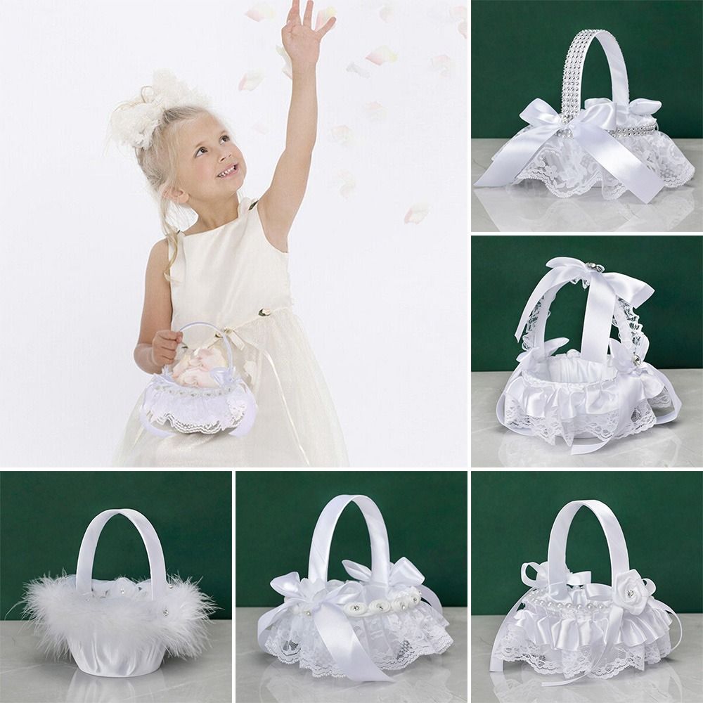 Keranjang Bunga Pernikahan Gay - Flower Girl Basket ulasan dan harga
