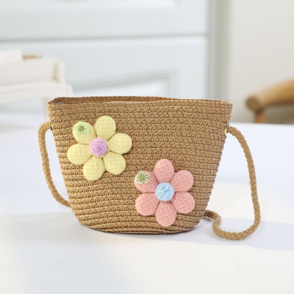 Tas Jerami Bunga Anyaman Tanga - Flower Girl Basket ulasan dan harga