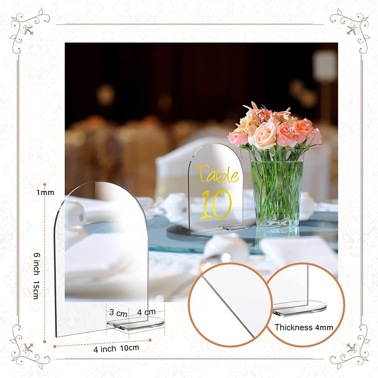 20 buah kartu nama akrilik tra - Place Card Holder ulasan dan harga