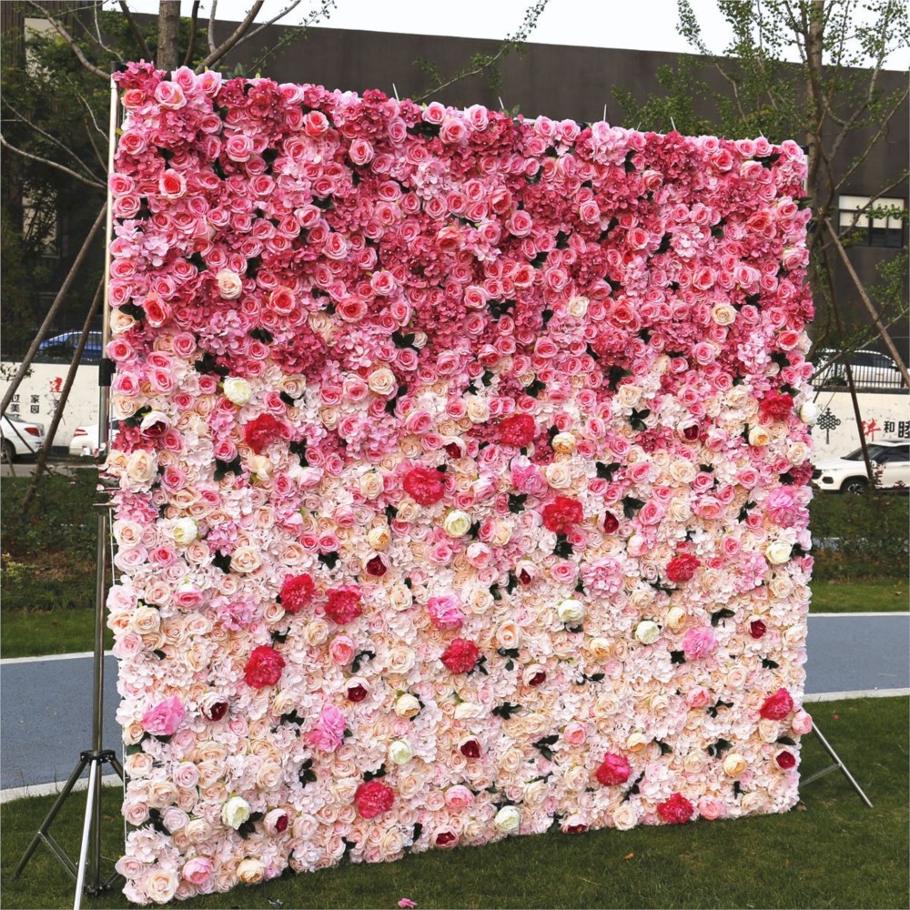 Uflower 5D Bunga Mawar Buatan  - Wedding Backdrop Curtain ulasan dan harga