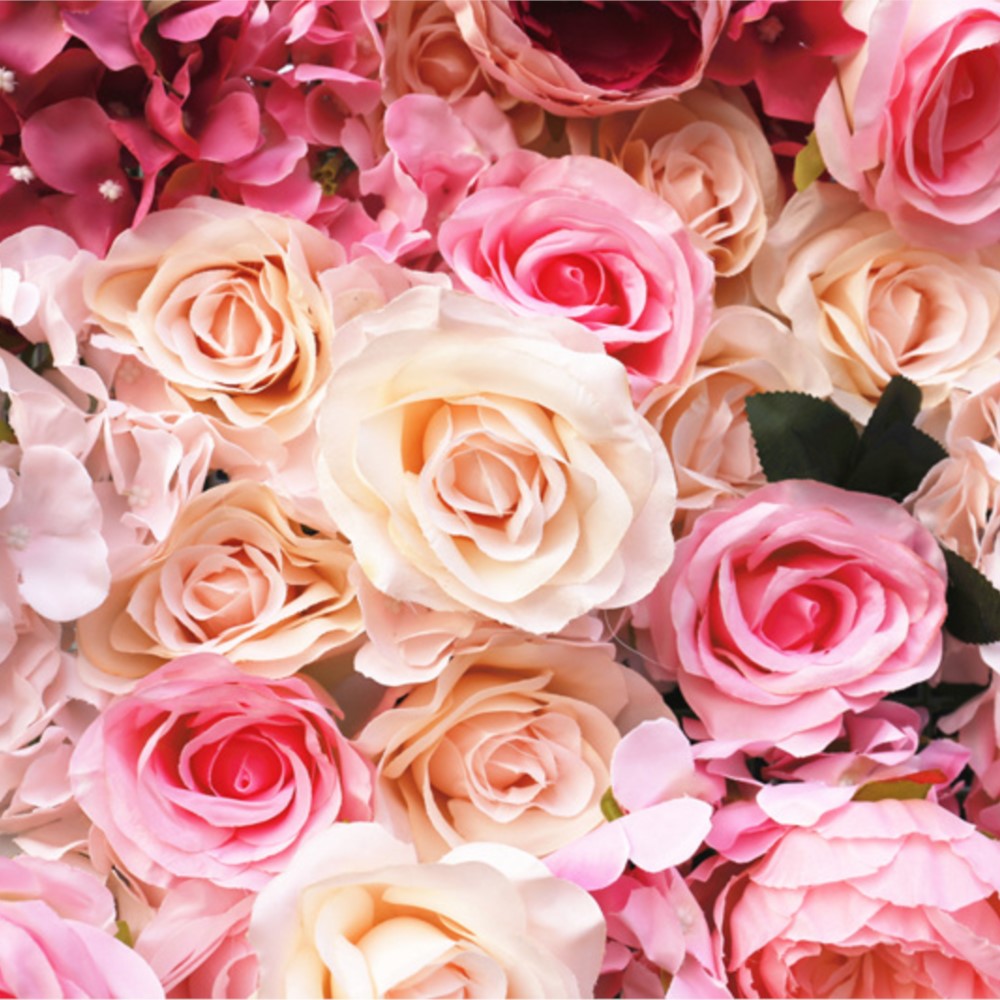 Uflower 5D Bunga Mawar Buatan  - Wedding Backdrop Curtain ulasan dan harga
