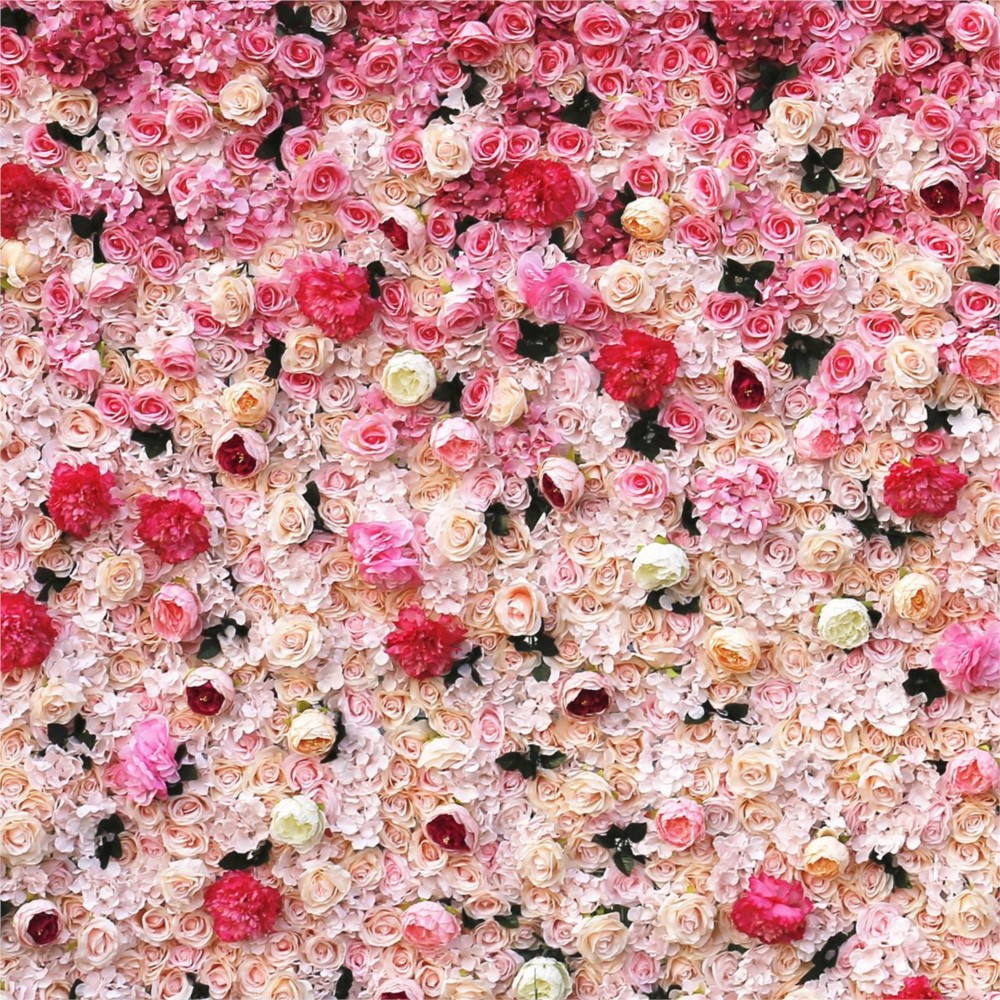 Uflower 5D Bunga Mawar Buatan  - Wedding Backdrop Curtain ulasan dan harga