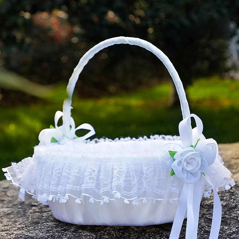 Keranjang Gadis Bunga Dekorasi - Flower Girl Basket ulasan dan harga