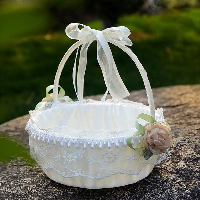 Keranjang Gadis Bunga Dekorasi - Flower Girl Basket ulasan dan harga