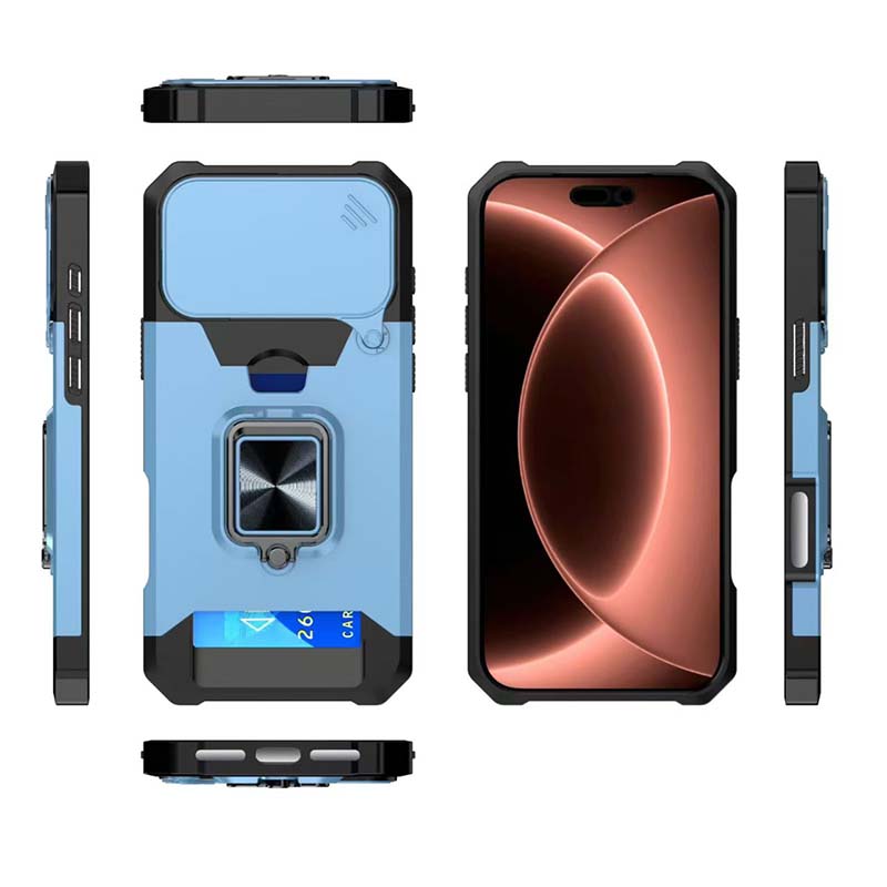 Deluxe 360 °   Casing Ponsel 2 - Place Card Holder ulasan dan harga
