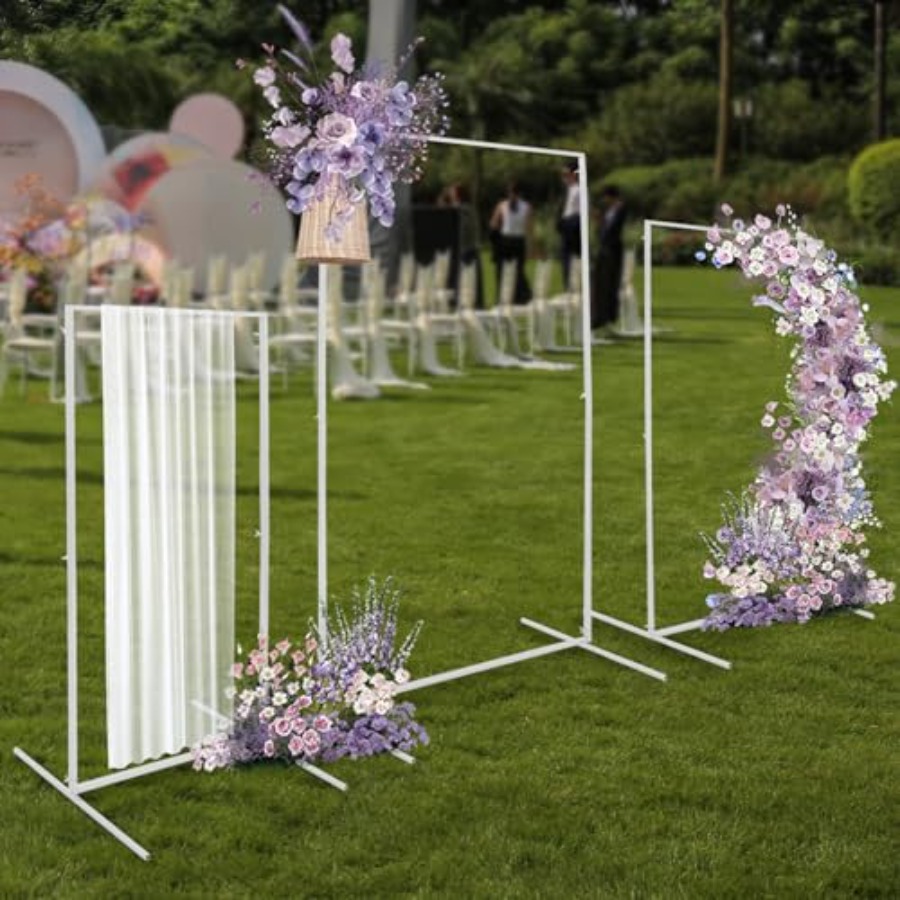 Set 3 Rak Latar Belakang Lengk - Wedding Balloon Arch ulasan dan harga