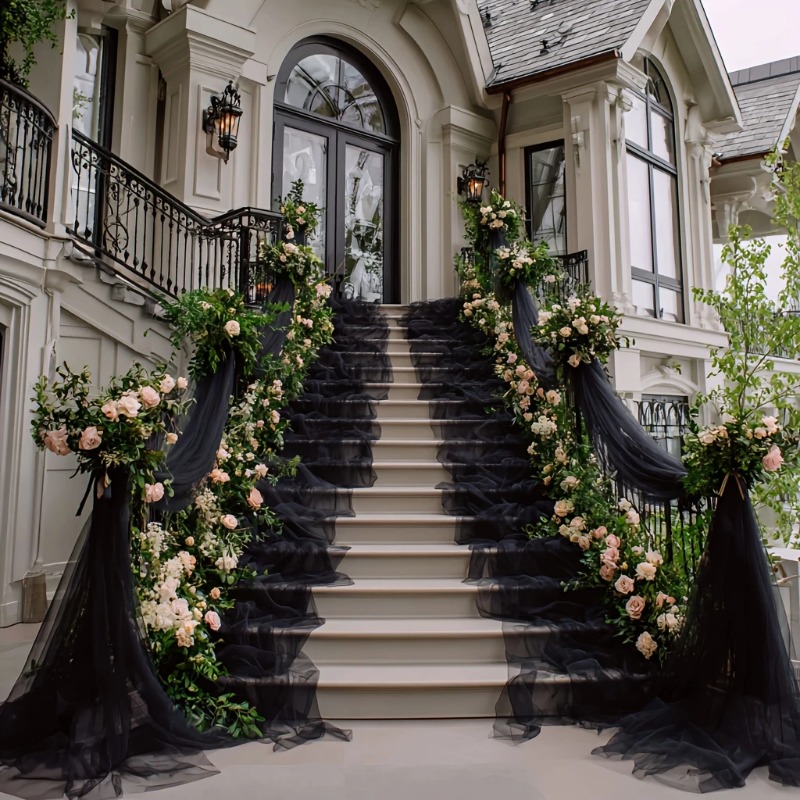 Kain Dekorasi Latar Belakang u - Wedding Backdrop Curtain ulasan dan harga