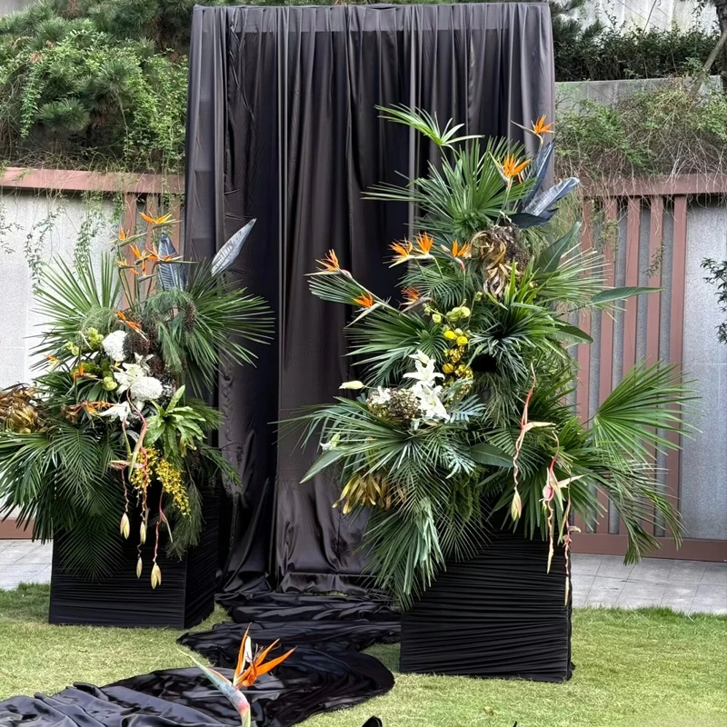 Kain Champagne Berkilau Merah  - Wedding Backdrop Curtain ulasan dan harga