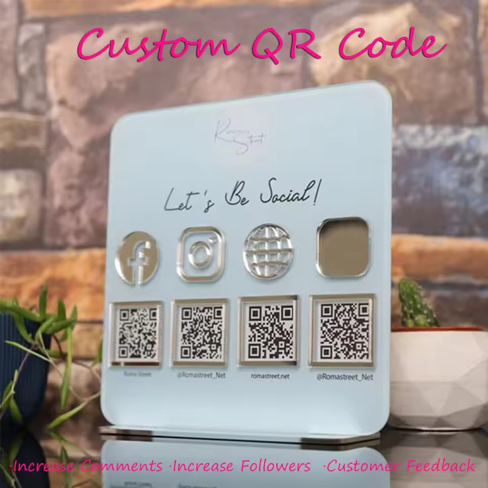 Kode QR Akrilik Personalisasi, - Wedding Solution ulasan dan harga