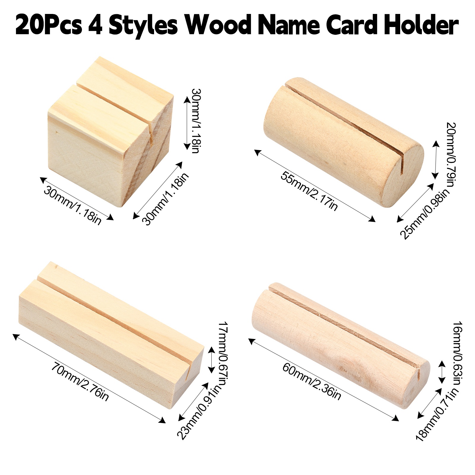 20 Buah 4 Gaya Set Tempat Kart - Place Card Holder ulasan dan harga
