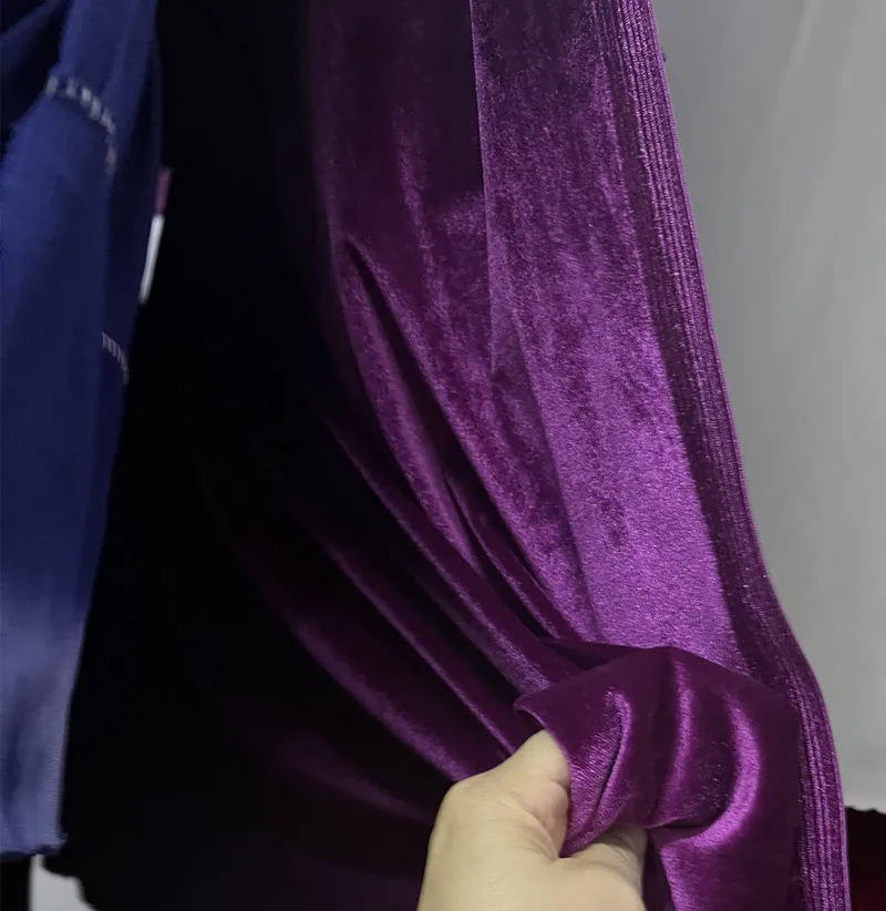 Kain Beludru Lembut Warna Ungu - Wedding Backdrop Curtain ulasan dan harga